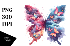 Cute Butterfly Silhouettes PNG Product Image 1