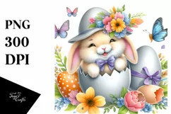 Watercolor Colorful Easter Clipart |T-shirt, Mug, Tumbler Product Image 3
