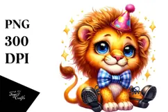Happy Baby Lion PNG Product Image 1