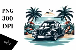 Vibrant Island Beetle Waves | Sublimation | Clipart Product Image 3