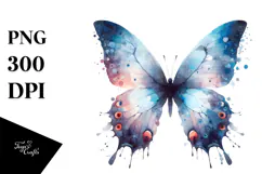 Vibrant Butterfly Silhouettes, Colorful PNG Product Image 1