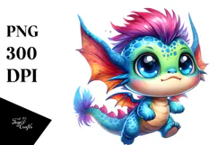Expressive Baby Dragon, Transparent PNG Product Image 1