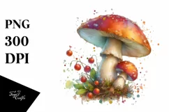 Detailed Pastel Mushroom PNG Product Image 3