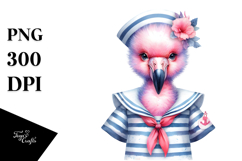 Baby Flamingo Sailor Suit Product Image 1