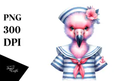 Baby Flamingo Sailor Suit Product Image 1