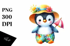 Colorful Layered Baby Penguin | Clipart Product Image 3