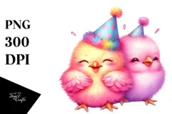 Colorful Baby Chicken, Small PNG Product Image 1
