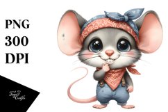Baby Mouse with Big Eyes | Bandana | Caricature-Like Product Image 1