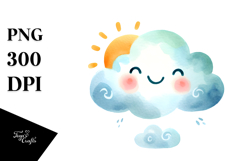Whimsical Smiling Sun, Transparent PNG Product Image 1