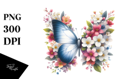 Spring Butterfly, Flower PNG Product Image 1