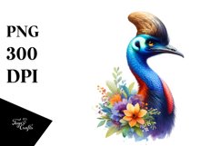 Vibrant Cassowary Dressed Clipart Product Image 3