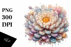 Glossy Chrysanthemum Made of Transparent PNG Product Image 1