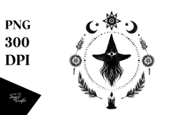 Simple Boho Evil Witch PNG Product Image 1