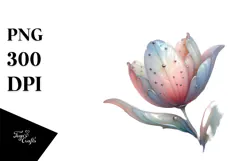 Glossy -like Tulip, Pastel PNG Product Image 1