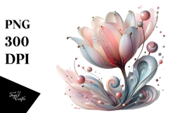 Glossy -like Tulip, Pastel PNG Product Image 1
