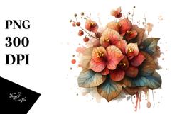 Stained Begonia | Abstract Clipart Product Image 1