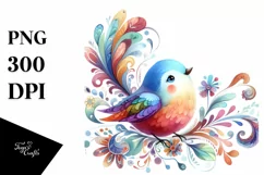 Colorful Vibrant Bird | Sublimation Clipart Product Image 3