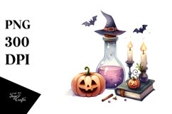 Simple Funny Halloween Magic Potion Clipart Product Image 1