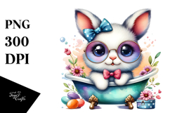Playful Baby Bunny PNG Product Image 1
