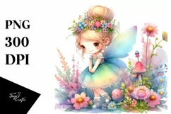 Colorful Whimsical Fairy Watercolor Product Image 3