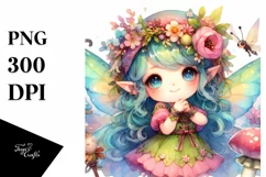 Colorful Whimsical Fairy Watercolor Product Image 3