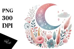 Colorful Watercolor Digital Painting with Very Simple Cute Product Image 1