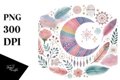 Colorful Watercolor Digital Painting with Very Simple Cute Product Image 1