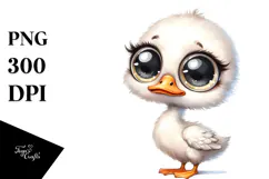 Funny Swan Funny Haircut Elements Caricature-like Clipart Product Image 1