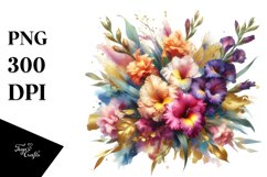 Vibrant Bouquet with Gladiolus Splash | Sublimation | Product Image 1