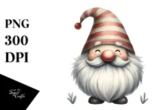 Enchanted Funny Gnome Watercolor PNG Product Image 1