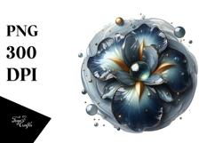 Abstract Iris with Golden Insertions Product Image 1