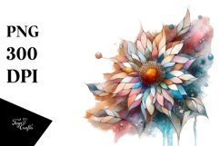 Colorful Sunflower Splash | Sublimation | Clipart Product Image 3