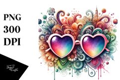 Colorful Watercolor Digital Painting with Detailed Product Image 1