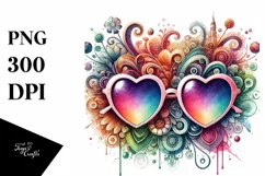 Colorful Watercolor Digital Painting with Detailed Product Image 1