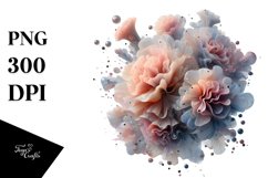 Colorful Carnation Splash | Sublimation | Clipart Product Image 3