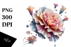 Colorful Carnation Splash | Sublimation | Clipart Product Image 3