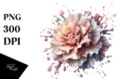 Colorful Carnation Splash | Sublimation | Clipart Product Image 1