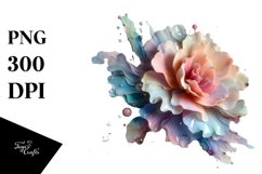 Colorful Carnation Splash | Sublimation | Clipart Product Image 3