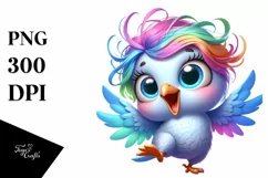Colorful Baby Dove Dancing | Sublimation | Clipart Product Image 3