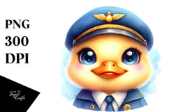 Crazy Eyes Baby Duck, PNG Product Image 1