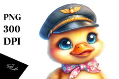 Crazy Eyes Baby Duck, PNG Product Image 1