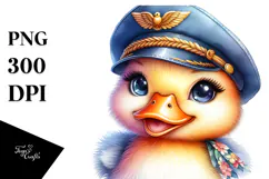 Crazy Eyes Baby Duck, PNG Product Image 1