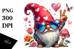 Victory Gnome with Sunglasses PNG Product Image 1
