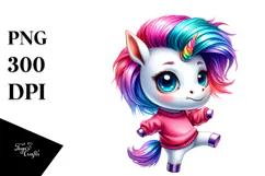 Cute Unicorn, Vibrant PNG Product Image 1