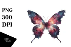 Colorful Butterfly Silhouettes PNG Product Image 1