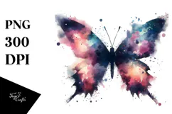 Grunge Butterfly, Silhouettes PNG Product Image 1