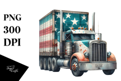 Vintage Semi-Truck, High-Res PNG Product Image 1