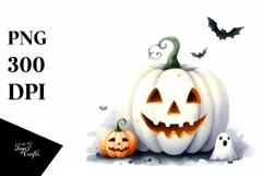Simple Funny Halloween Pumpkin Clipart, Transparent PNG Product Image 3