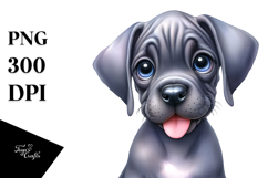 Cute Baby Great Dane, PNG Product Image 1
