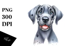 Cute Baby Great Dane, PNG Product Image 1